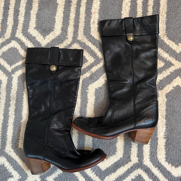 Coach leather boots - Picture 1 of 2